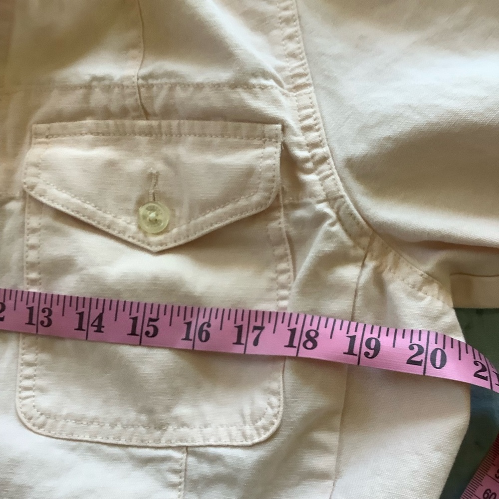 Ralph Lauren Field Jacket Womens Pink Linen Cotton Size L - Picture 5 of 6